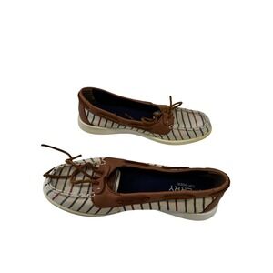 Sperry Top-Sider Shoes Womens Size 7.5M Suede Loafers‎ Moccasin Slip On Nautical